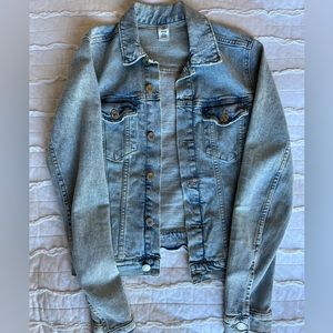 H&M light blue denim jacket, small, size 2